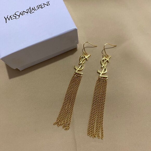 Yves Saint Laurent Tassel Earrings - Picture 6 of 7